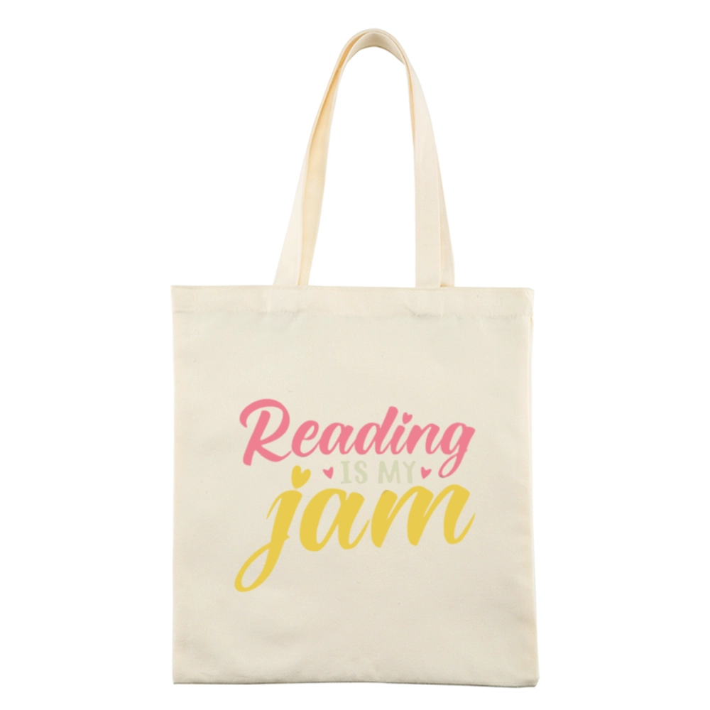 Pagewings Reading is My Jam Lovers Gift Tote Bag