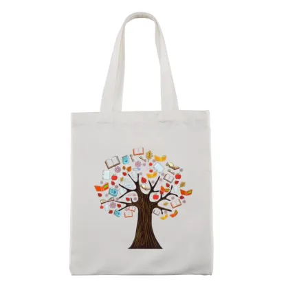 Pagewings Book Tree Vintage Graphic Lovers Gift Tote Bag