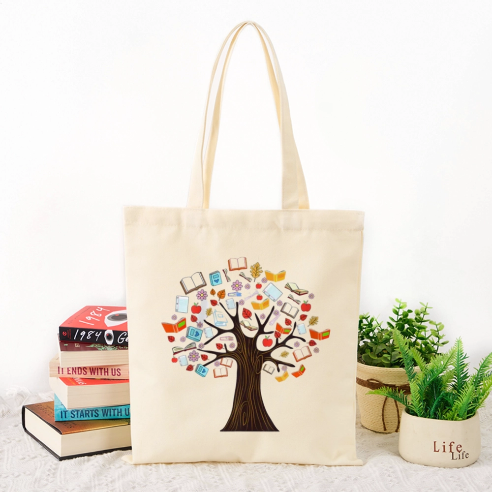 Pagewings Book Tree Vintage Graphic Lovers Gift Tote Bag