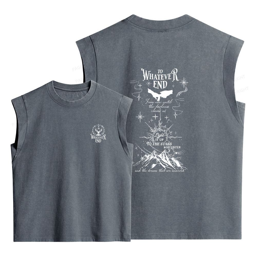 Pagewings To Whatever End Women's Washed Tank Top