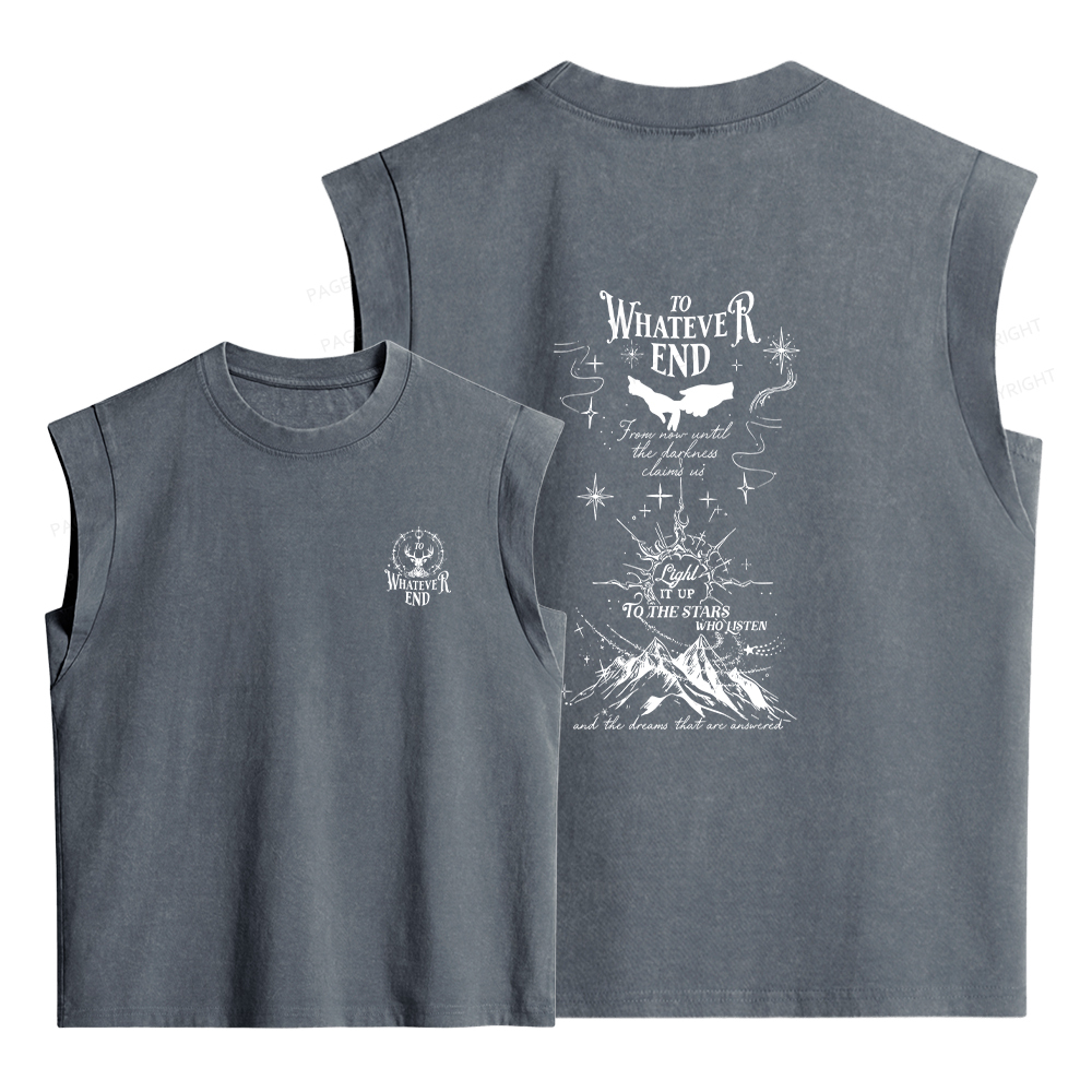 Pagewings To Whatever End Women's Washed Tank Top
