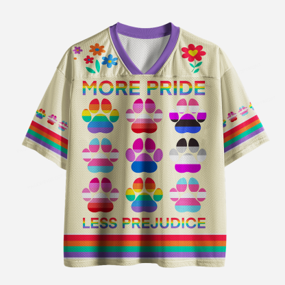 Pagewings More Pride Less Prejudice Unisex Mesh Jersey