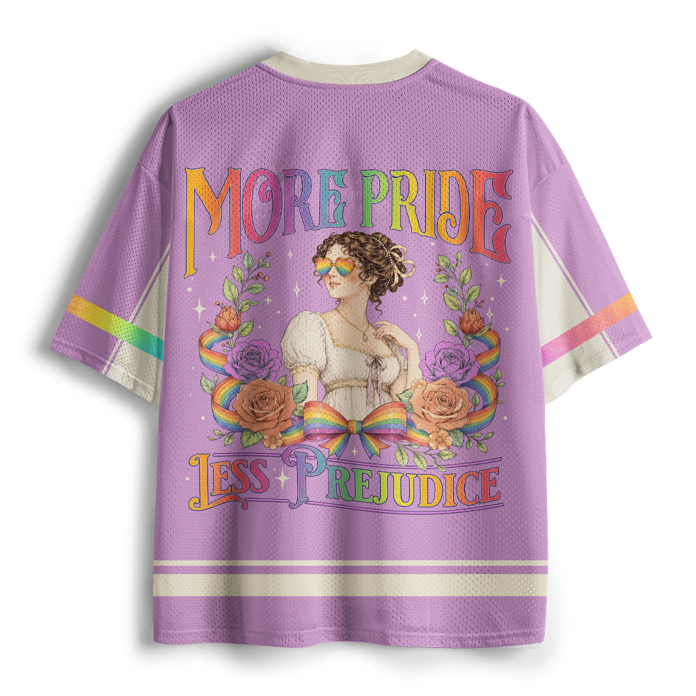 Pagewings More Pride Less Prejudice Unisex Mesh Jersey