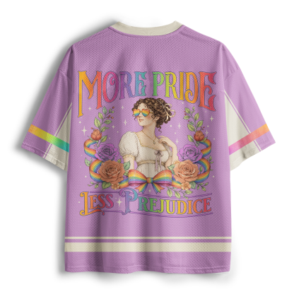 Pagewings More Pride Less Prejudice Unisex Mesh Jersey