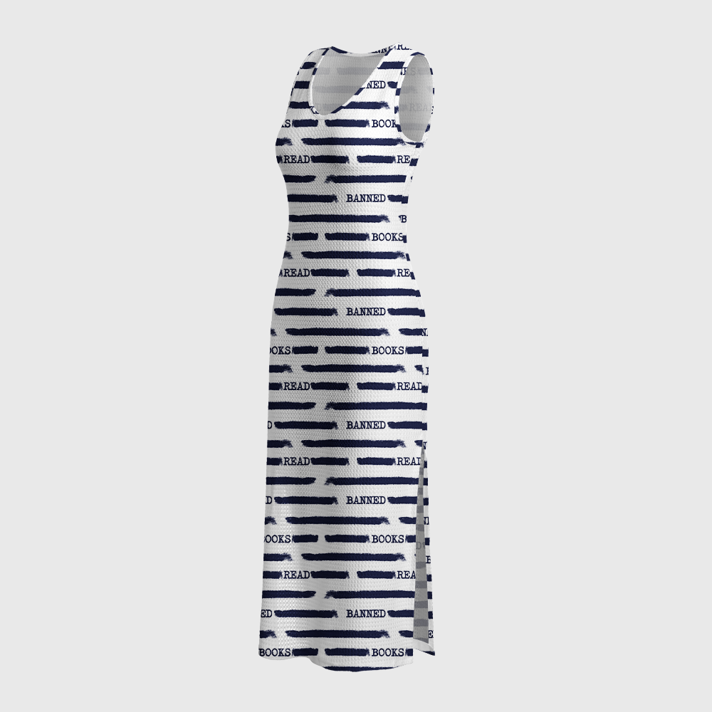 Pagewings Read Banned Books Crochet Maxi Dress