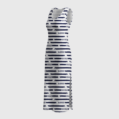 Pagewings Read Banned Books Crochet Maxi Dress