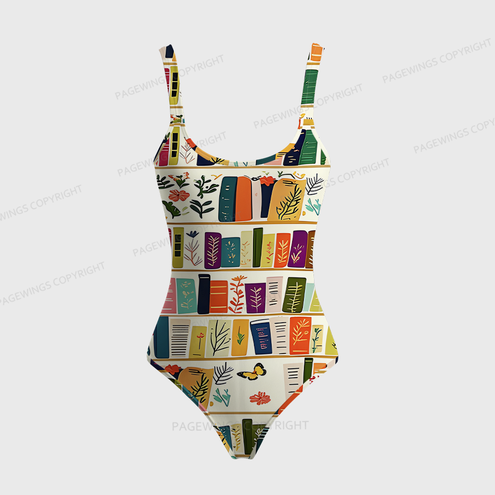 Pagewings Books Lover One-Piece Swimsuit 