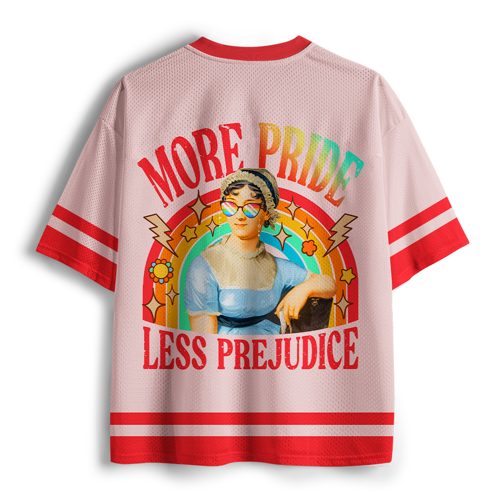 Pagewings More Pride Less Prejudice Unisex Mesh Jersey