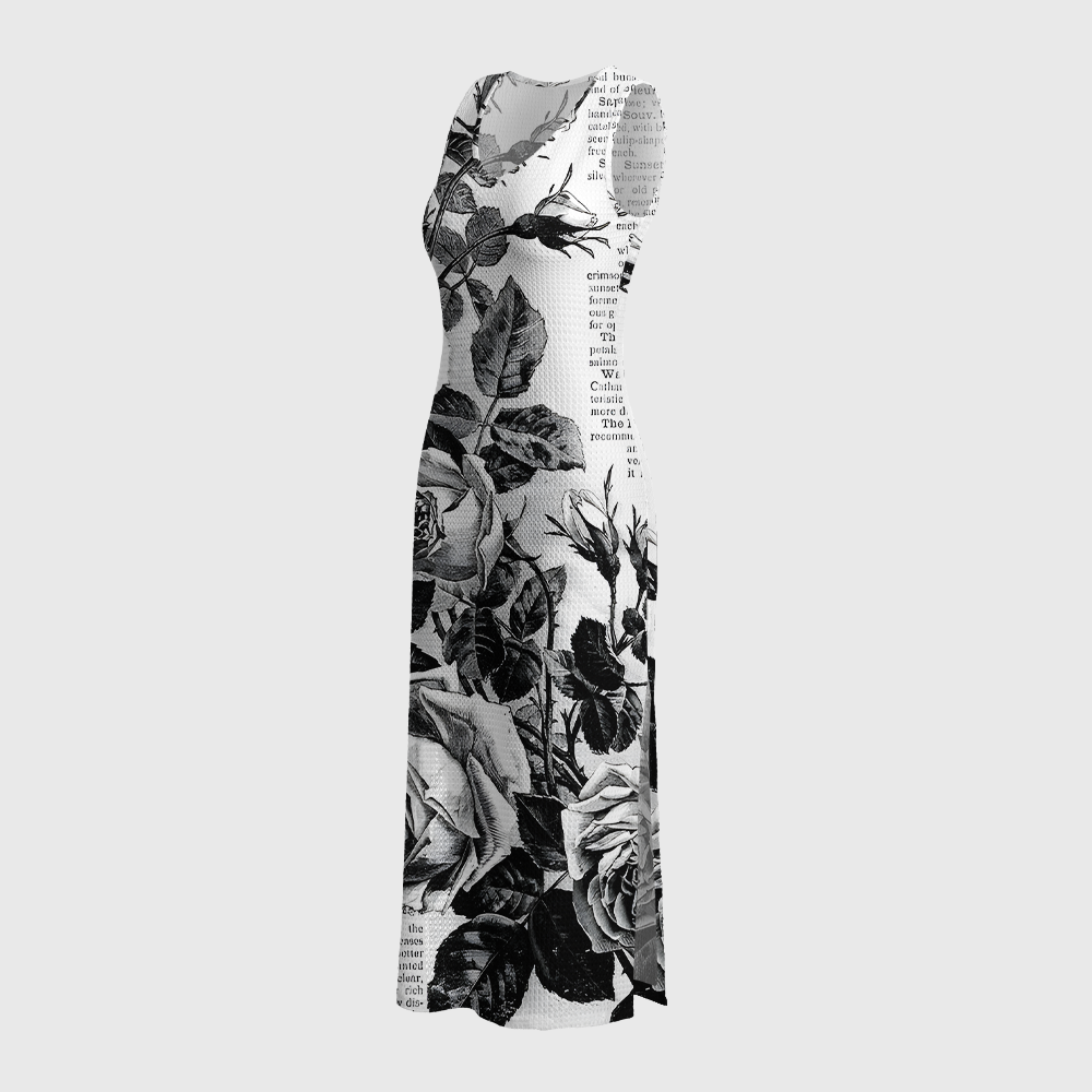 Pagewings Literature Lights Up Life Crochet Maxi Dress