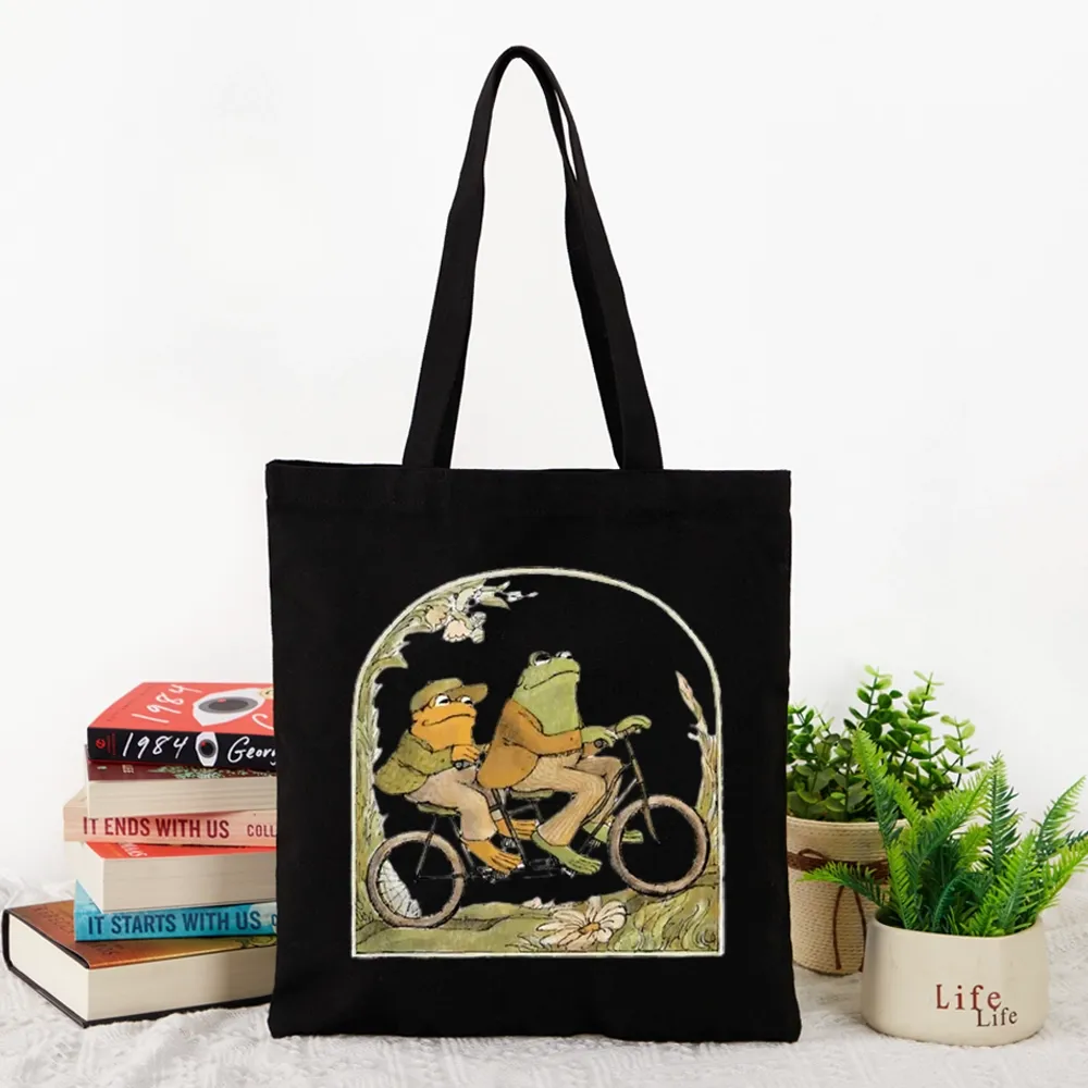 Pagewings Frog And Toad Book Vintage Lovers Gift Tote Bag