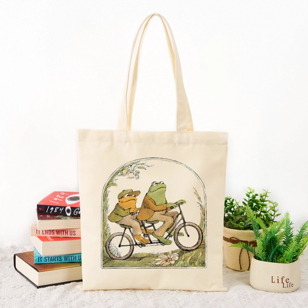 Pagewings Frog And Toad Book Vintage Lovers Gift Tote Bag