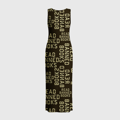 Pagewings Read Banned Books Crochet Maxi Dress