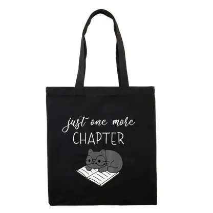 Pagewings Book Worm Reading Cat Gift Tote Bag
