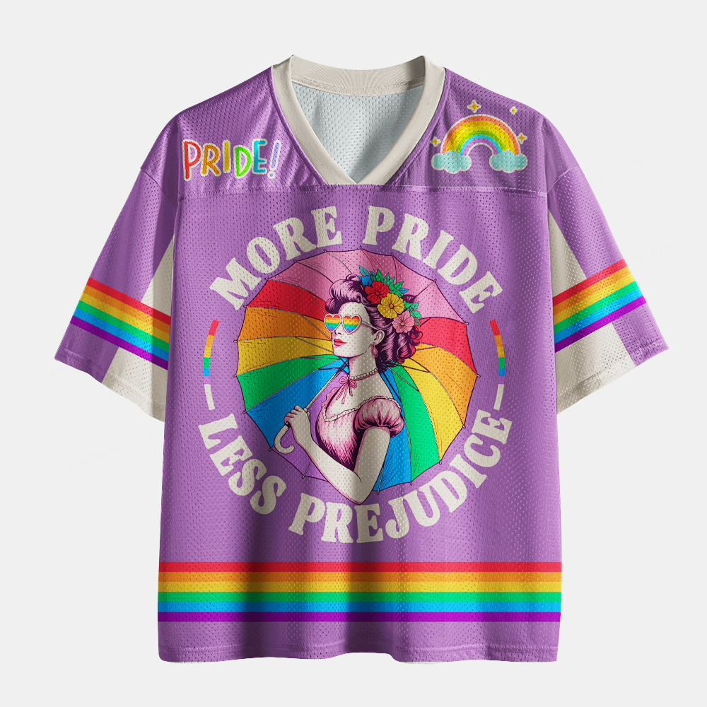 Pagewings More Pride Less Prejudice Unisex Mesh Jersey