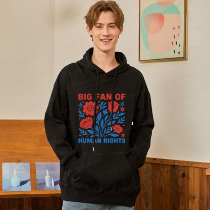 Pagewings Big Fan Of Human Rights Unisex Classic Hoodie