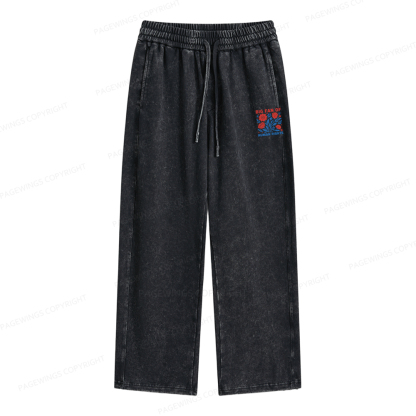 Pagewings Big Fan Of Human Rights Unisex Washed Sweatpants