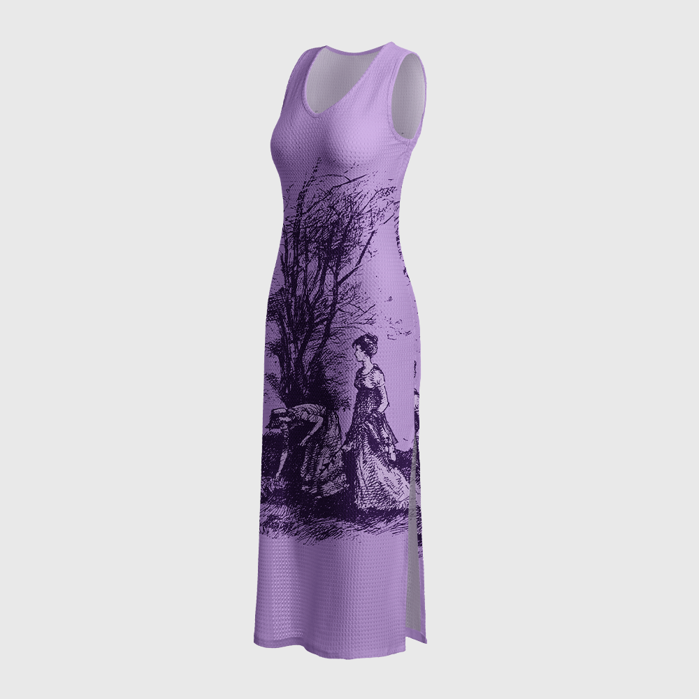 Pagewings Reading Crochet Maxi Dress