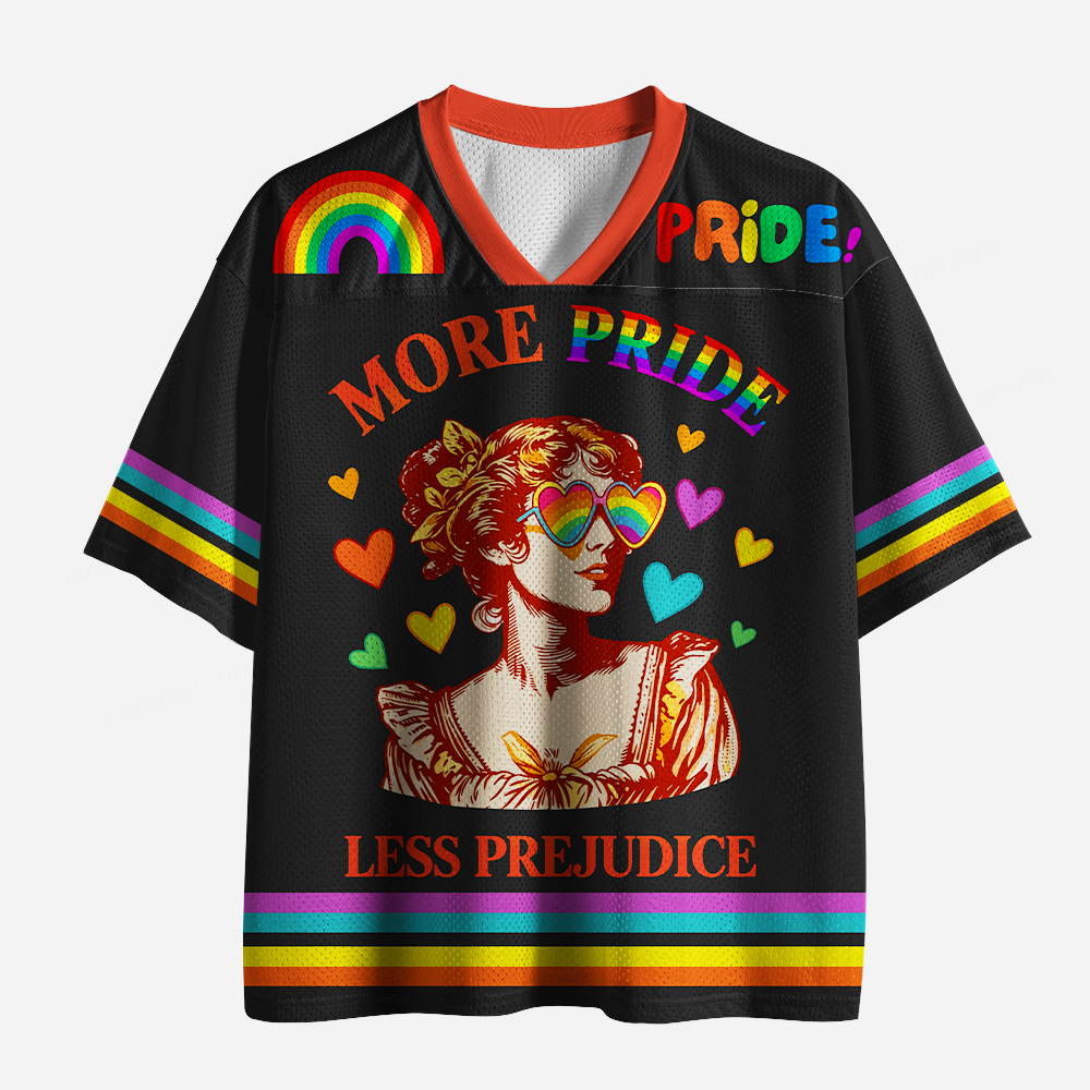 Pagewings More Pride Less Prejudice Unisex Mesh Jersey