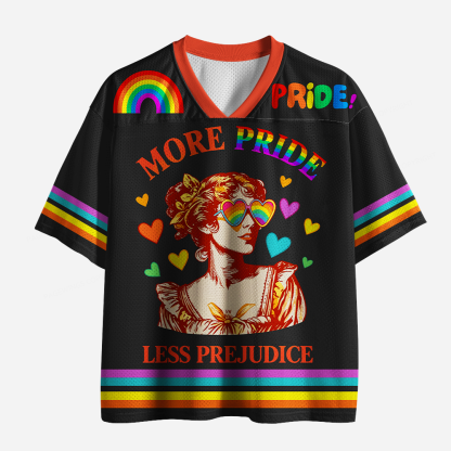 Pagewings More Pride Less Prejudice Unisex Mesh Jersey
