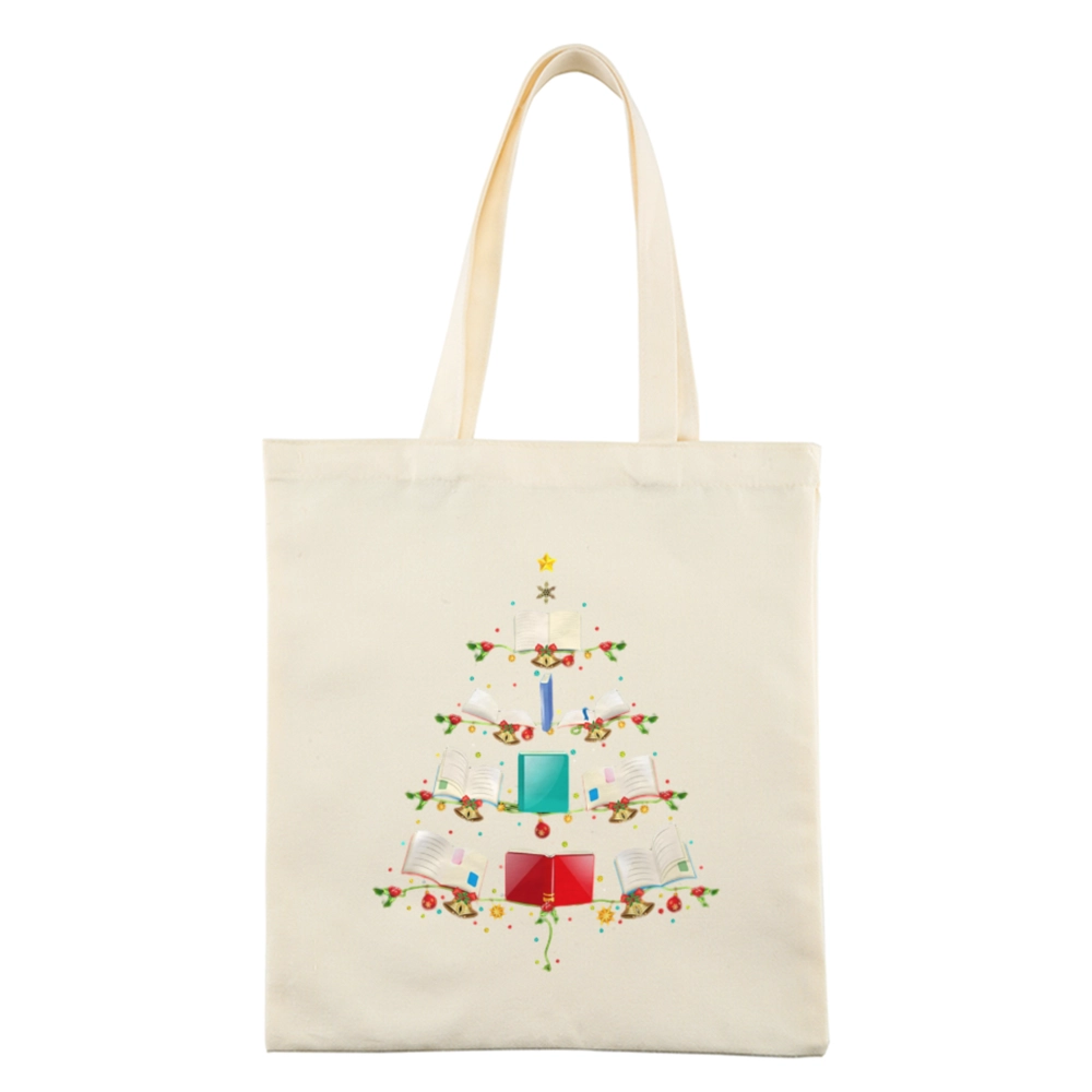 Pagewings Book Christmas Tree Lovers Gift Tote Bag