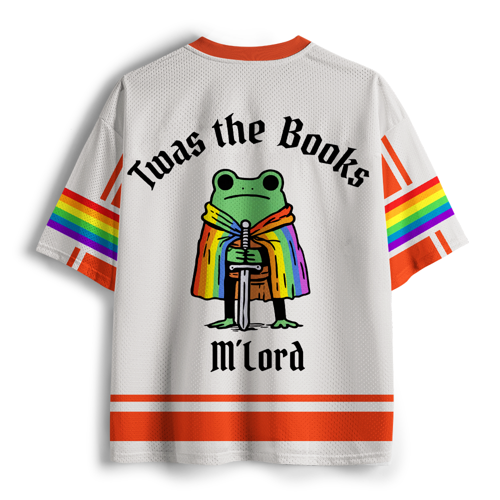 Pagewings Twas The Books M'Lord Unisex Mesh Jersey