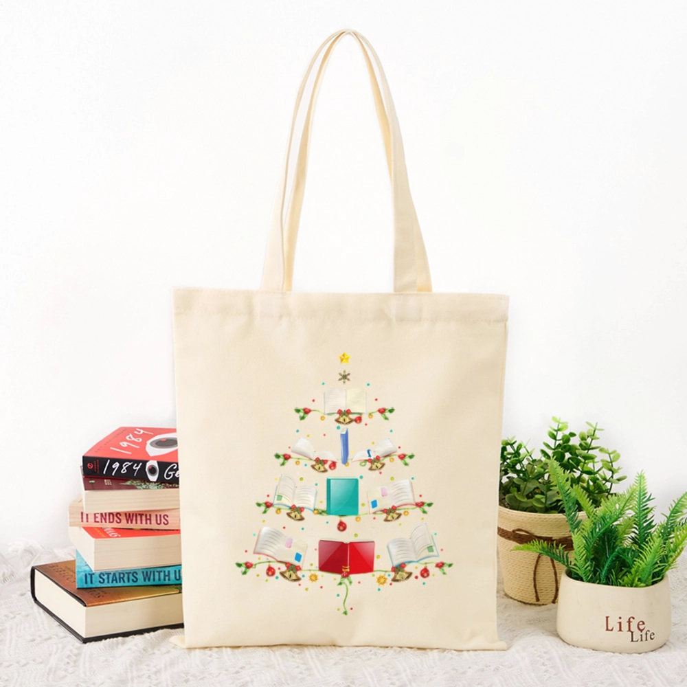 Pagewings Book Christmas Tree Lovers Gift Tote Bag