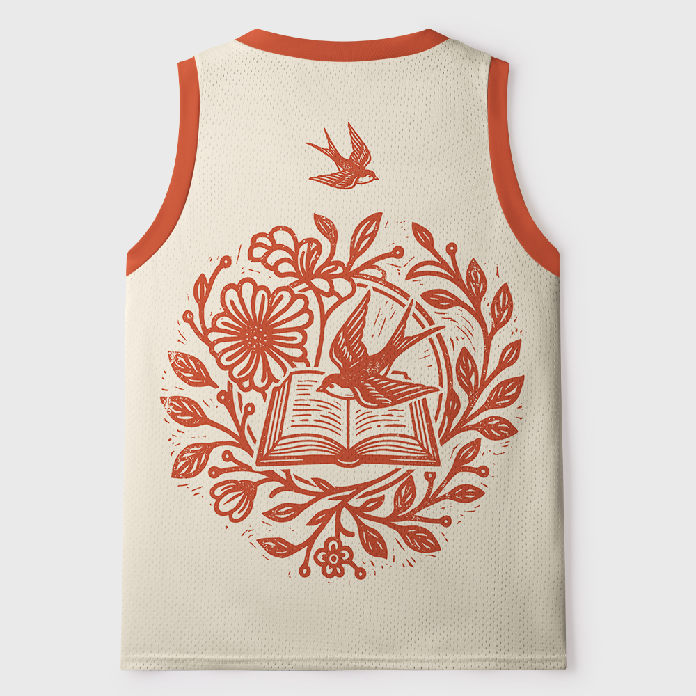 Pagewings Radicalized By Public Libraries Unisex Mesh Tank Top