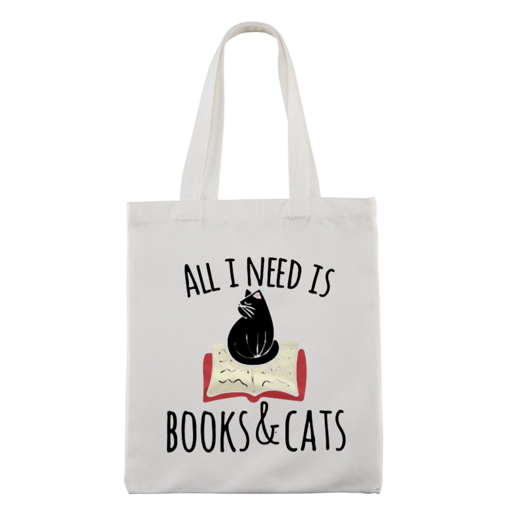 Pagewings All I Need Is Book & Cat Lovers Gift Tote Bag