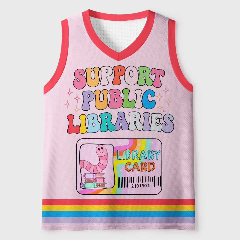 Pagewings Support Public Libraries Unisex Mesh Tank Top