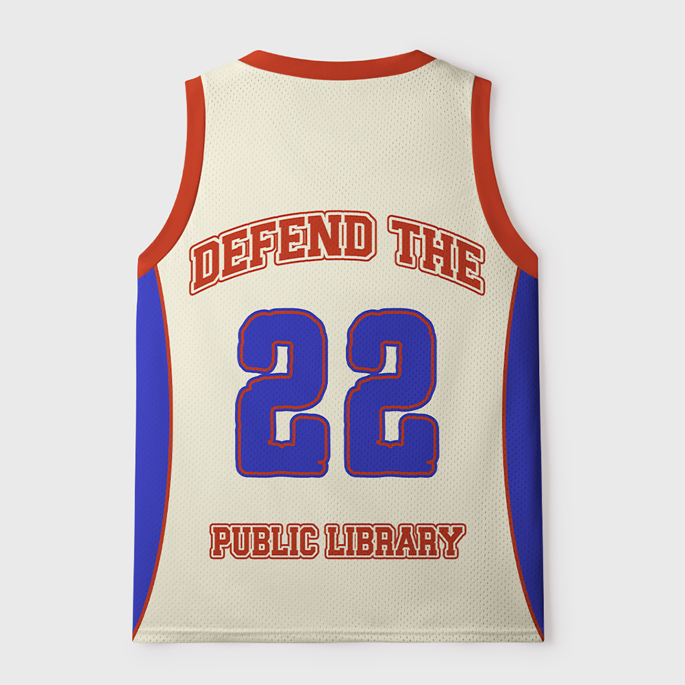 Pagewings Defend The Public Library Unisex Mesh Tank Top