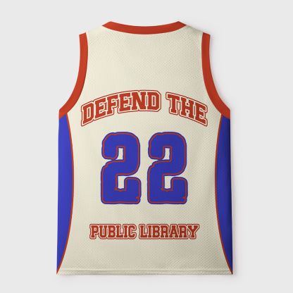 Pagewings Defend The Public Library Unisex Mesh Tank Top