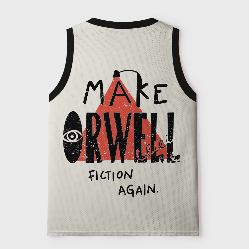 Pagewings Make Orwell Fiction Again Unisex Mesh Tank Top