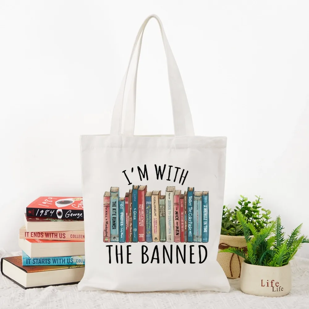 Pagewings I'm With The Banned Lovers Gift Tote Bag
