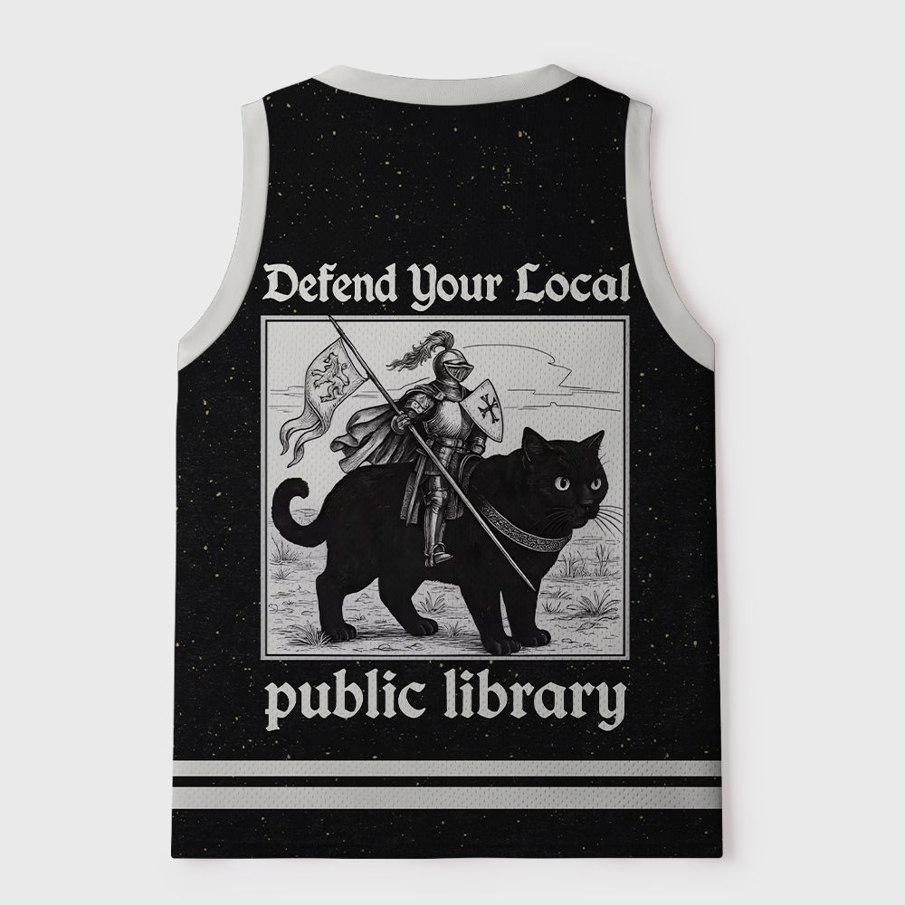 Pagewings Defend Your Local Public Library Unisex Mesh Tank Top