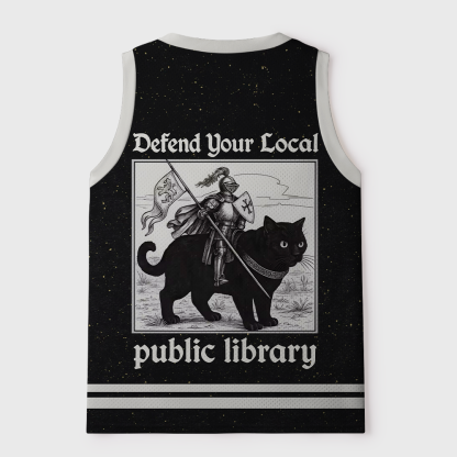 Pagewings Defend Your Local Public Library Unisex Mesh Tank Top