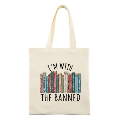 Pagewings I'm With The Banned Lovers Gift Tote Bag