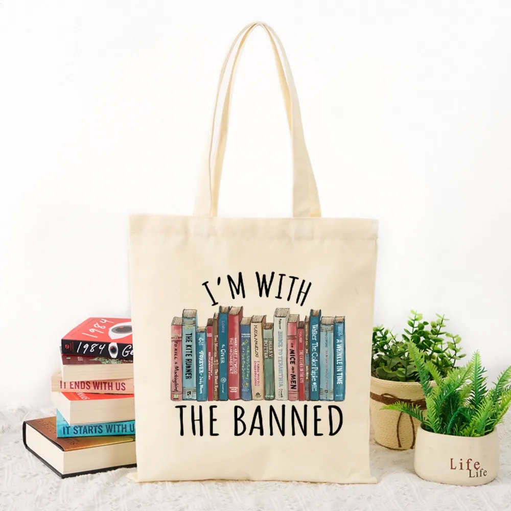 Pagewings I'm With The Banned Lovers Gift Tote Bag