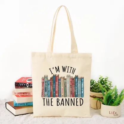 Pagewings I'm With The Banned Lovers Gift Tote Bag