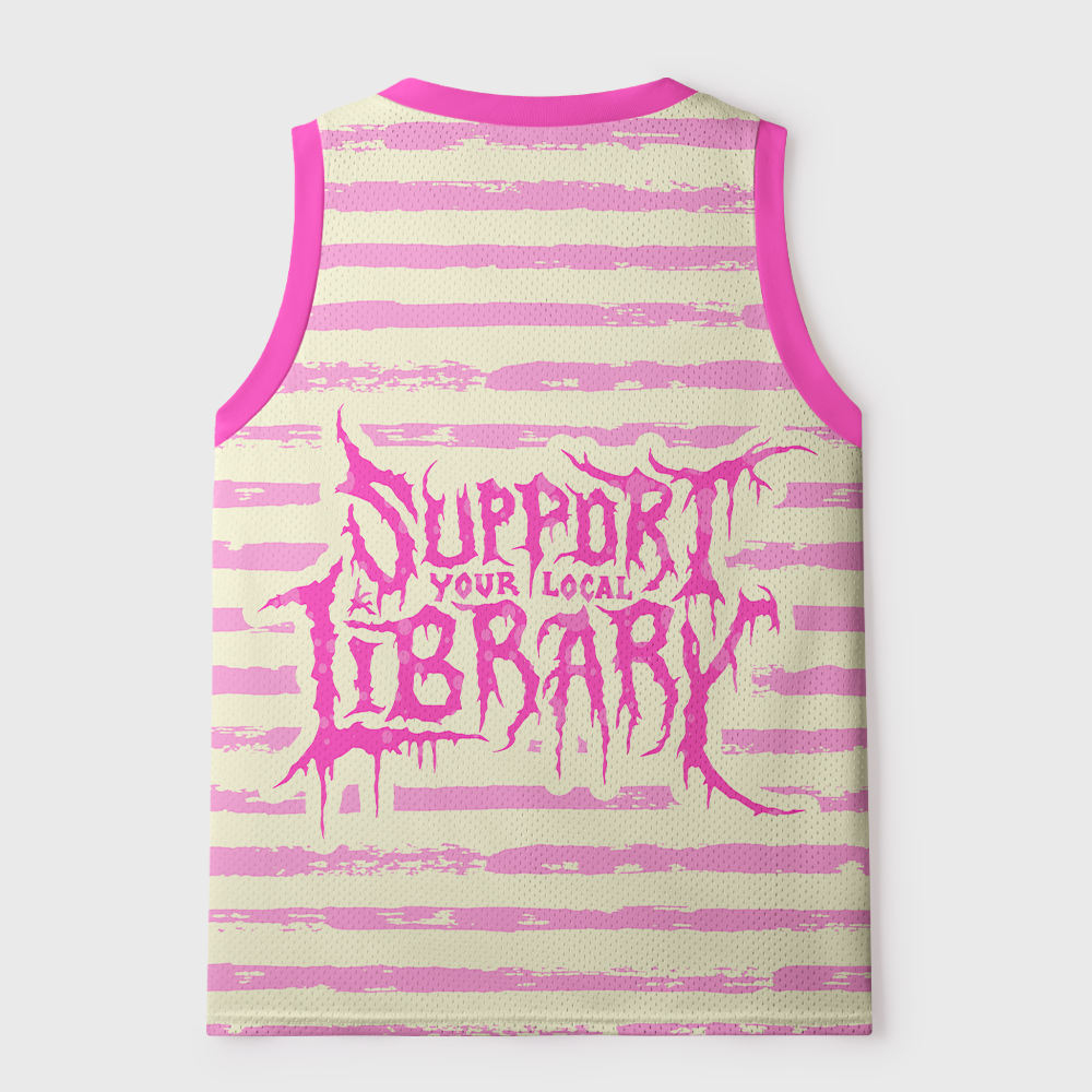 Pagewings Support Your Local Library Unisex Mesh Tank Top