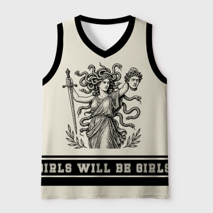 Pagewings Girls Will Be Girls Unisex Mesh Tank Top