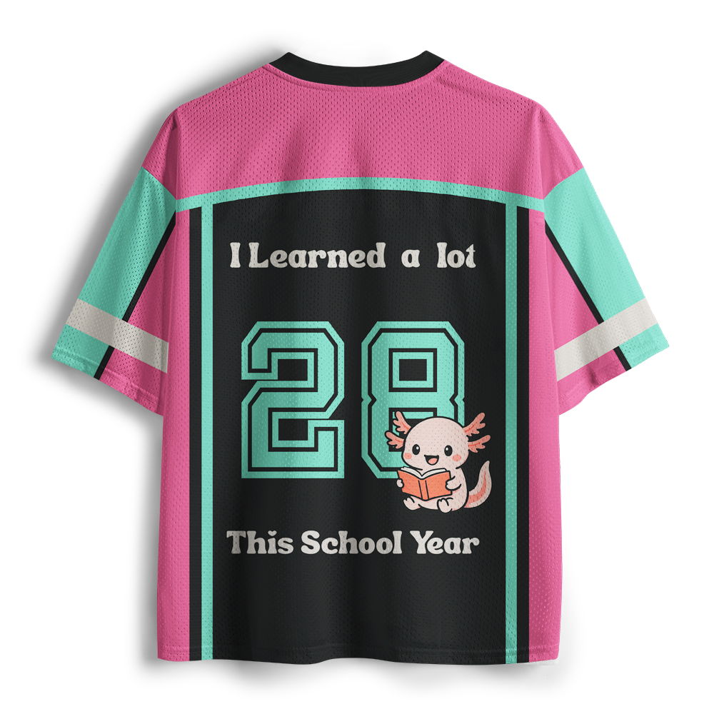 Pagewings I Learned A Lot This School Year Unisex Mesh Jersey