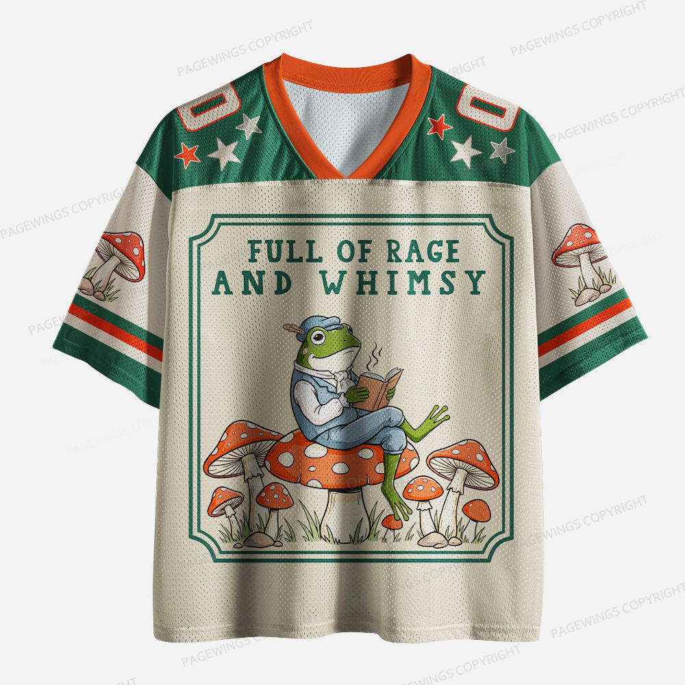 Pagewings Full Of Rage And Whimsy Unisex Mesh Jersey