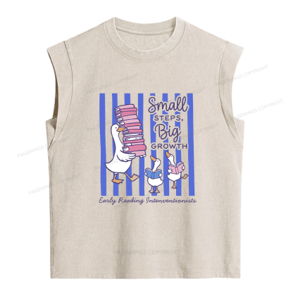 Pagewings Science of Reading Bookish Women's Washed Tank Top
