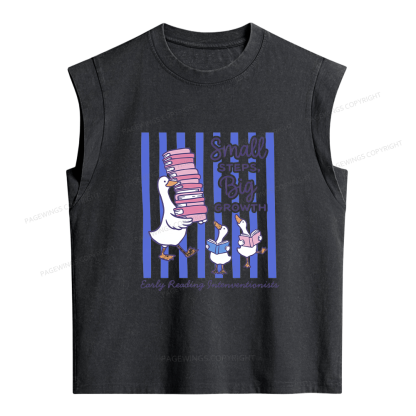 Pagewings Science of Reading Bookish Women's Washed Tank Top