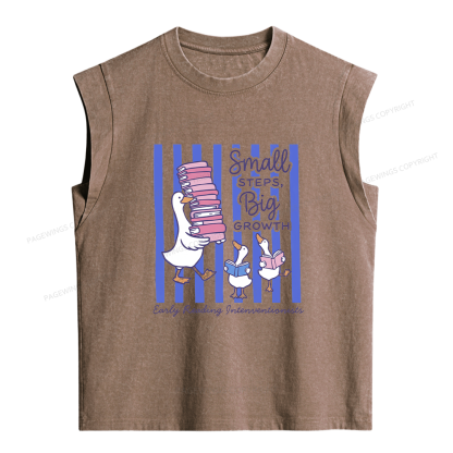 Pagewings Science of Reading Bookish Women's Washed Tank Top