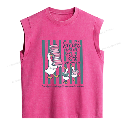 Pagewings Science of Reading Bookish Women's Washed Tank Top