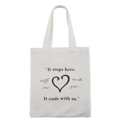Pagewings It Ends With Us Colleen Hoover Lovers Gift Tote Bag