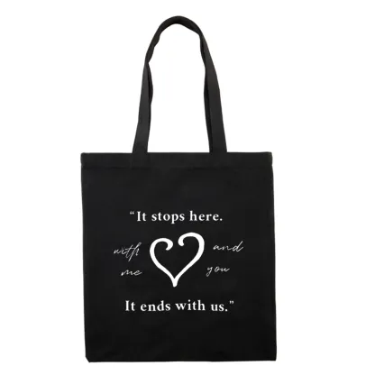 Pagewings It Ends With Us Colleen Hoover Lovers Gift Tote Bag