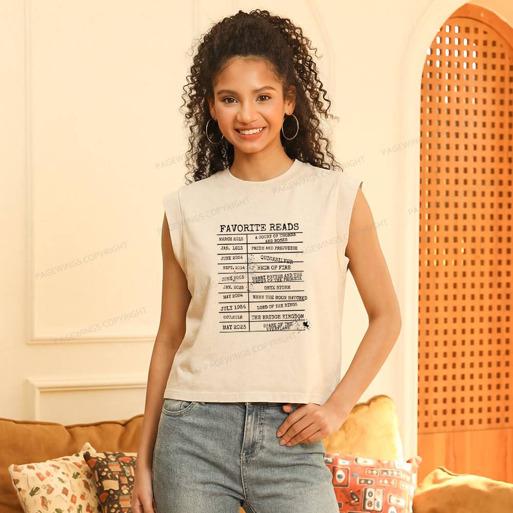 Pagewings Personalized Bookshelf Bookish Women's Washed Tank Top