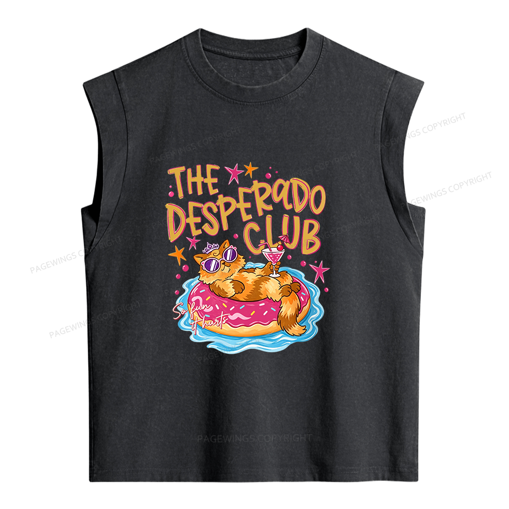 Pagewings Summer Bookish Women's Washed Tank Top